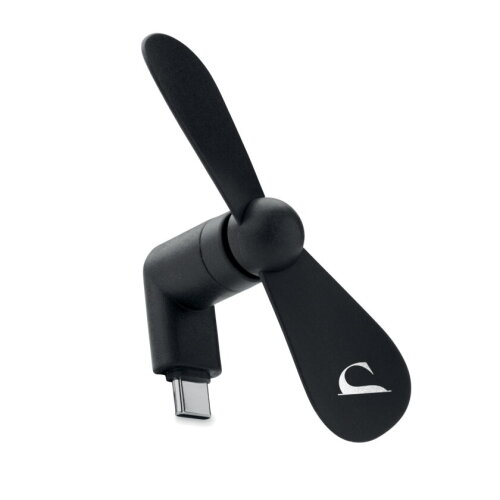 PHAN Draagbare USB-ventilator Zwart