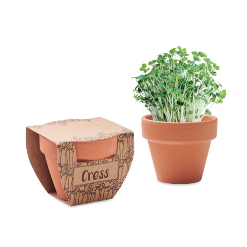 GARDCRESS POT Potje tuinkers hout