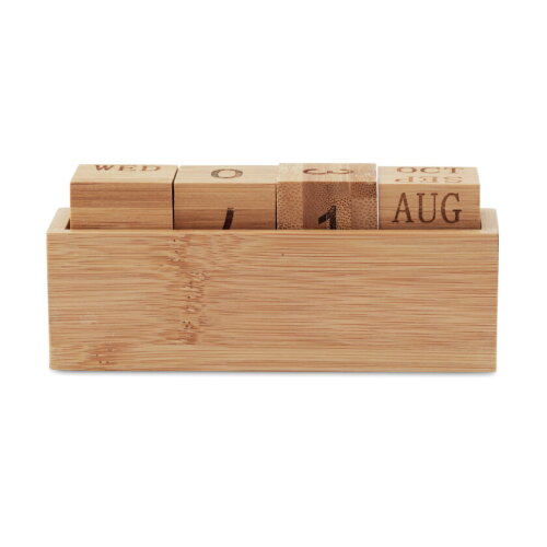 KARENDA Bureaukalender bamboo hout bedrukken