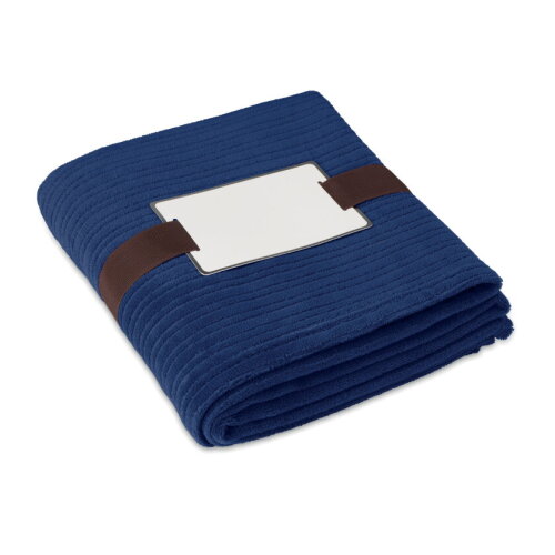 Fleece deken 240 gr/m2 blauw bedrukken