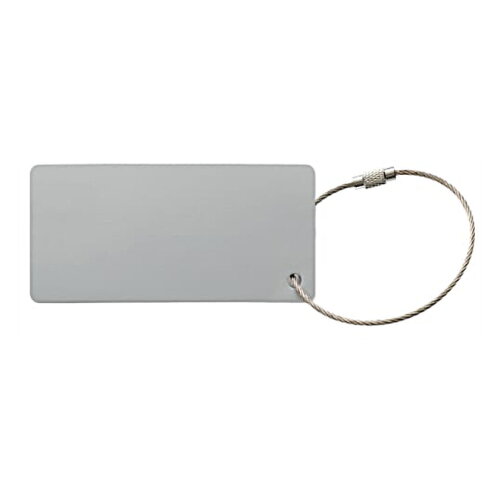 Alu bagagelabel rechthoek bedrukken