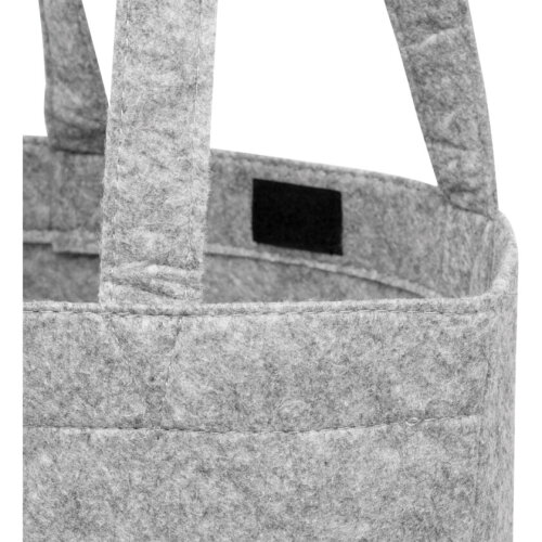 Vilten draagtas STAR DUST grijs bedrukken