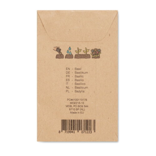 BASYLOP Basilicumzaadjes in envelop beige