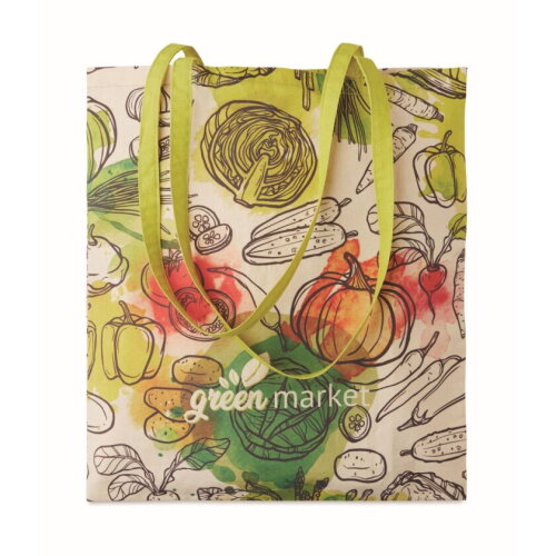 Katoenen draagtas met lange hengsels (38x42cm)