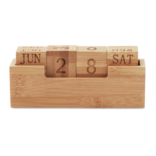 KARENDA Bureaukalender bamboo hout bedrukken