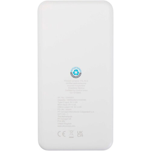 Intan powerbank van 10.000 mAh 10 W van gerecycled plastic