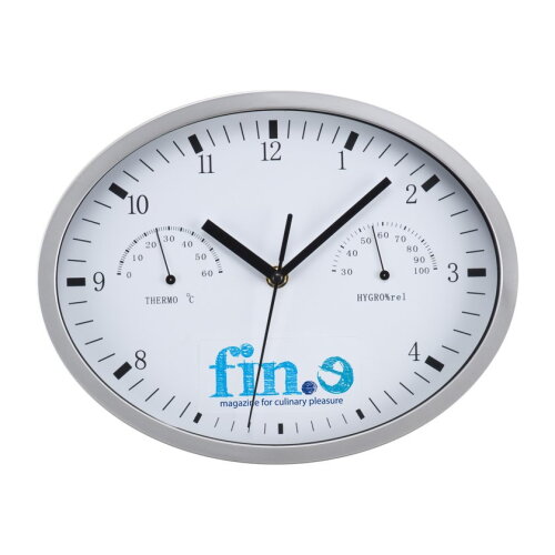 Wandklok met weermeters