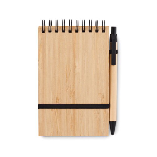 SONIDO A6 bamboe notitieblok set zwart