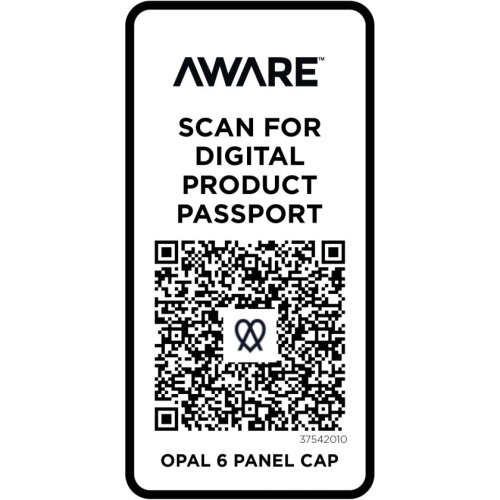 Opal 6 panel Aware™ gerecyclede cap
