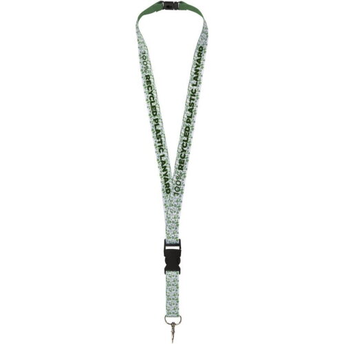 Balta gerecyclede PET lanyard met veiligheidsgesp