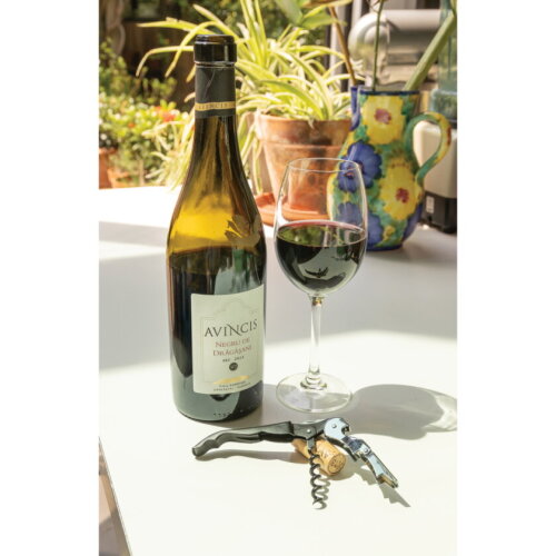 Vino sommelier kurkentrekker, zwart