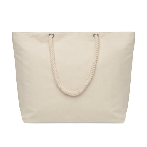 HAEVEN Strandkoeltas van katoen beige