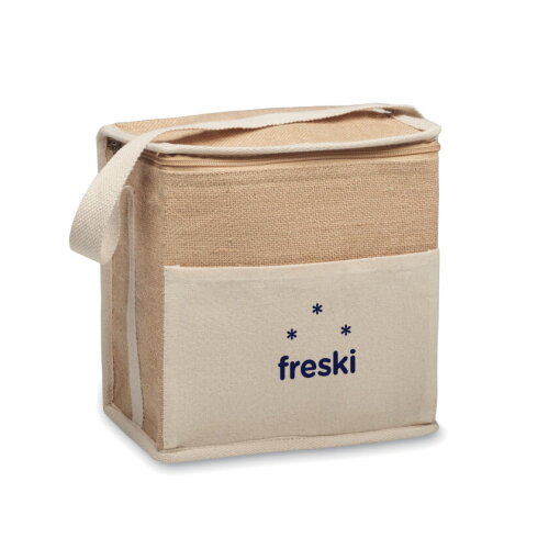 LONA Jute en canvas koeltas 3L Beige