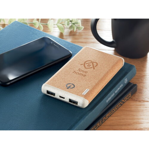 RELIA Draadloze 10000 mAh PowerBank beige