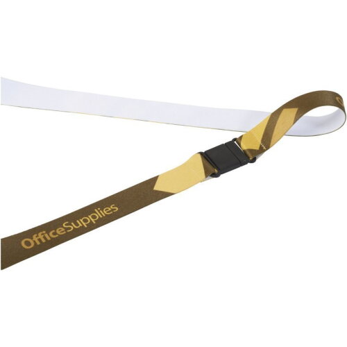 Lanyard met 1 zijde sublimatie voorzien van haak en veiligheidssluiting