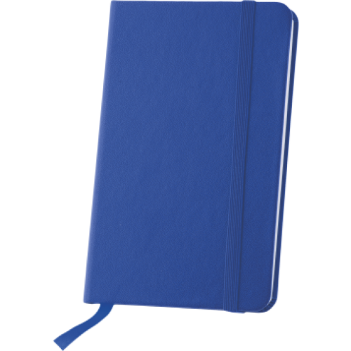 Notitieboekje A6 met elastiek en leeslint, 80 pagina`s