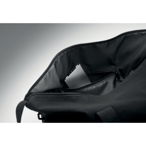 KOPER TOTE Reistas gerecycled materiaal Zwart