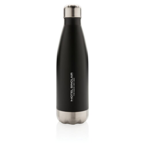 Vacuüm geïsoleerde roestvrijstalen fles, zwart