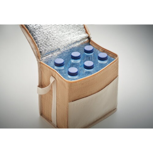 LONA Jute en canvas koeltas 3L Beige