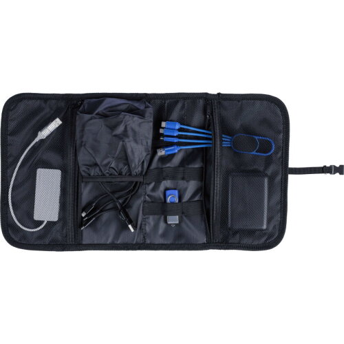 1680D polyester oprolbare reistas Johnny zwart