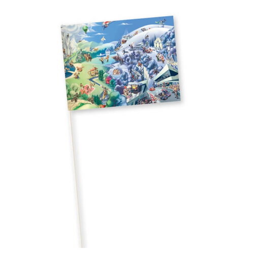 Papieren vlaggetje 14,8 x 22 cm, 150 g/m&sup2;