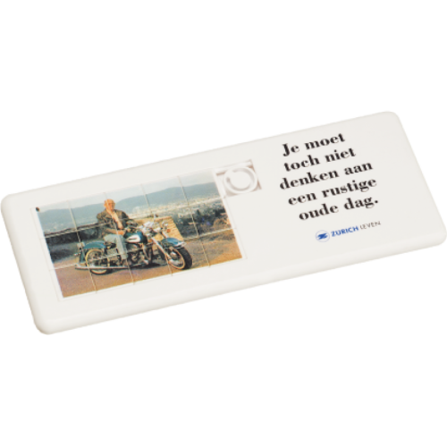 Schuifspel "lang" bedrukken bedrukken