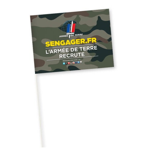 Papieren vlaggetje 21 x 31 cm, 150 g/m2