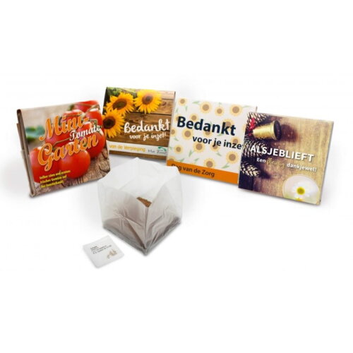 Tuin in een zakje zonnebloem