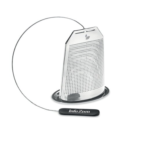 TEAFUSER Thee-ei in roestvrij staal Zwart