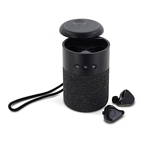 Draadloze speaker William met TWS oortjes
