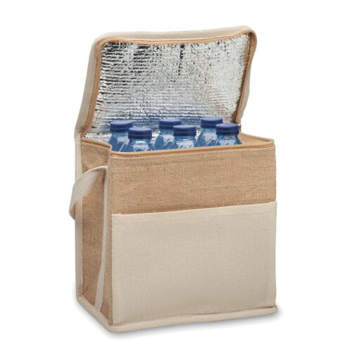 LONA Jute en canvas koeltas 3L Beige