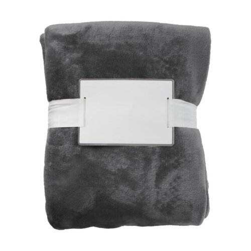 Flanellen fleece (280 gr/m²) deken Sean grijs