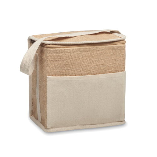 LONA Jute en canvas koeltas 3L Beige