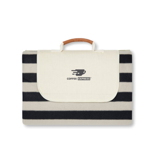 VINGA Alba GRS RPET picnicdeken large, zwart