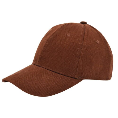 Brushed Twill Cap Bruin acc. Bruin bedrukken bedrukken