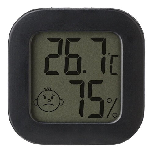 ABS kleine hygrometer Kinsley zwart