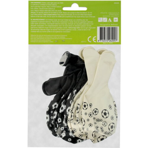 Ballonnen voetbal - 8 stuks