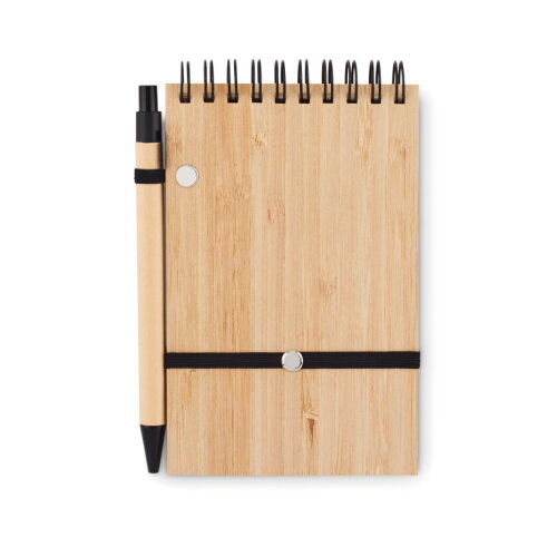 SONIDO A6 bamboe notitieblok set zwart