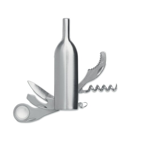 MULTIVINO Zakmes met multitool Mat Zilver