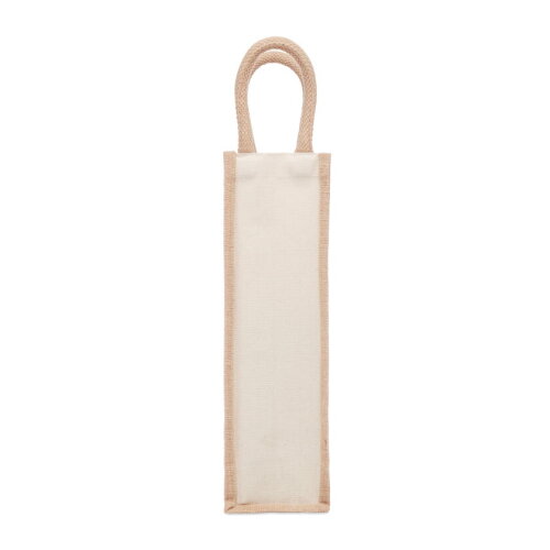 CAMPO Jute wijntas voor 1 fles beige