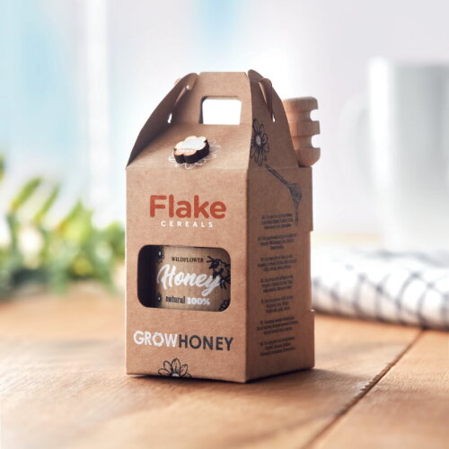 VANESSA Wilde bloemenhoning pot set hout