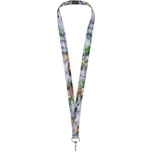 Addie gerecyclede PET lanyard - enkelzijdige sublimatie