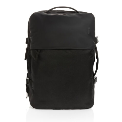 Swiss Peak AWARE™ RPET 15.6' uitbreidbare weekendrugzak zwart