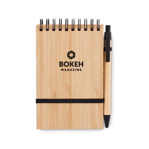 SONIDO A6 bamboe notitieblok set zwart