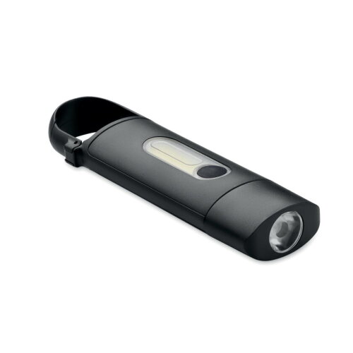 BLUZ Zakformaat COB zaklamp Zwart