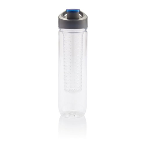 Waterfles met infuser 80cl, blauw bedrukken