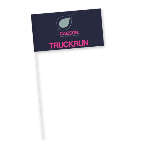 Papieren vlaggetje 11,5 x 24 cm, 150 g/m&sup2;