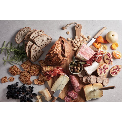 VINGA Buscot ronde snijplank bruin