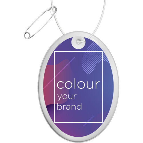 RFX™ ovale reflecterende pvc hanger