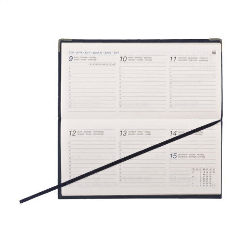 Euro Business agenda 6-talig wit papier bedrukken